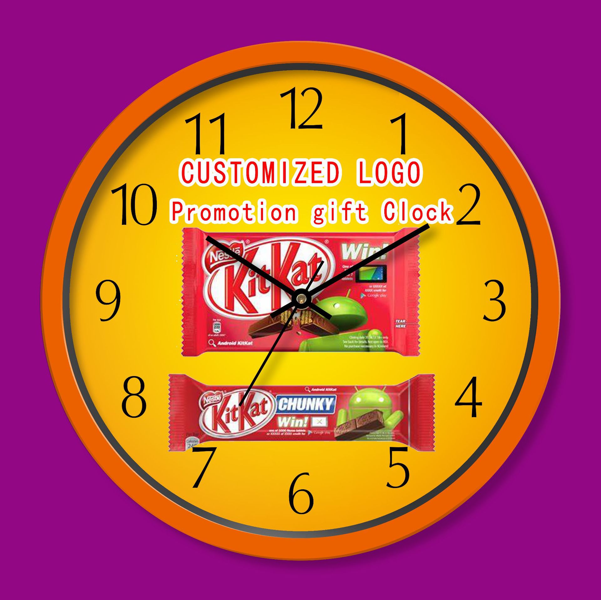 厂家直销时尚创意简约塑料静音挂钟表现代挂钟客厅石英钟壁挂钟