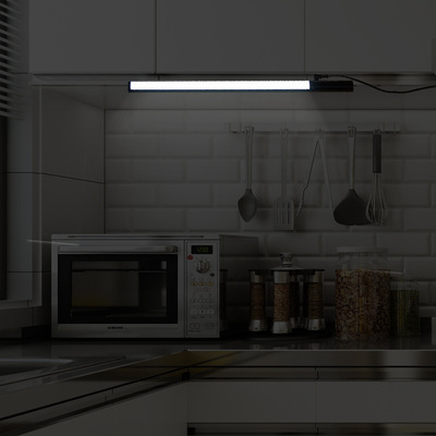 手扫感应橱柜灯 LED超薄柜底厨房书台感应灯 吊柜衣柜站台手扫灯