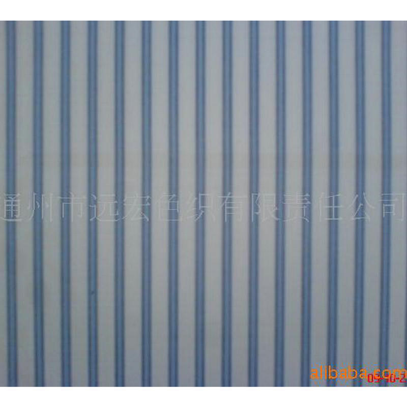 厂家供应色织布面料 色织条布  衬衫面料