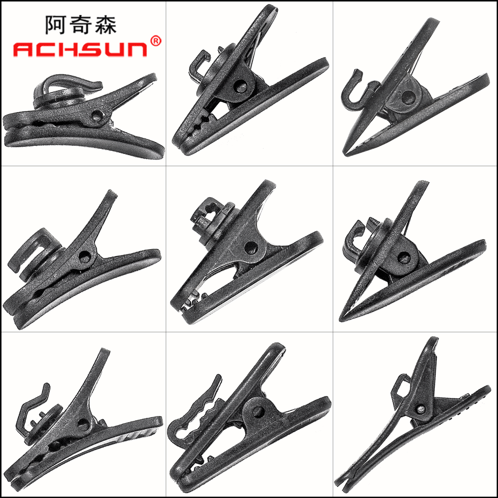 Source manufacturers Bluetooth headset Wire clip Headphone Clip Collar clip rotate transparent Alligator clip goods in stock