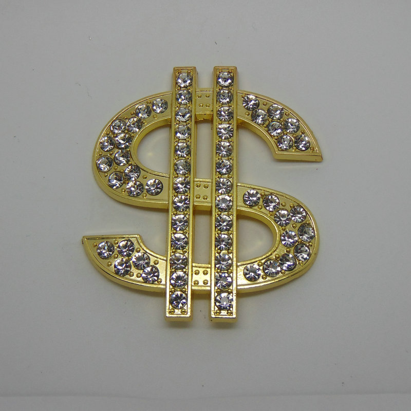 [Yin Su] money diamond clothing accessories metal hat standard popular jewelry buckle creative one-piece delivery