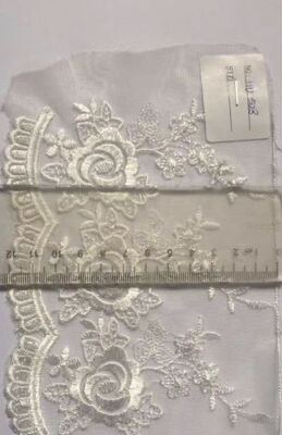 蕾丝花边内衣网布网眼刺绣机织花边|ms