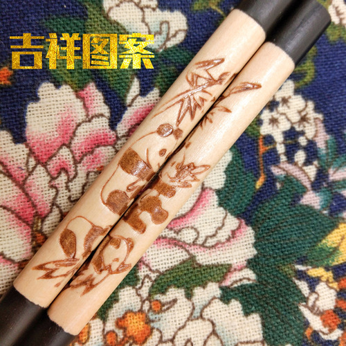 Panda Gift Chopsticks Solid Wood Chopstick Gift Box Box Sichuan Tourist Souvenir Chopsticks Gift for Foreign Friends