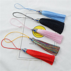 Exquisite Cloisonné 8CM Tassel Handmade Small Fringe DIY Bookmark Tassel Car Accessories Bag Purse Pendant