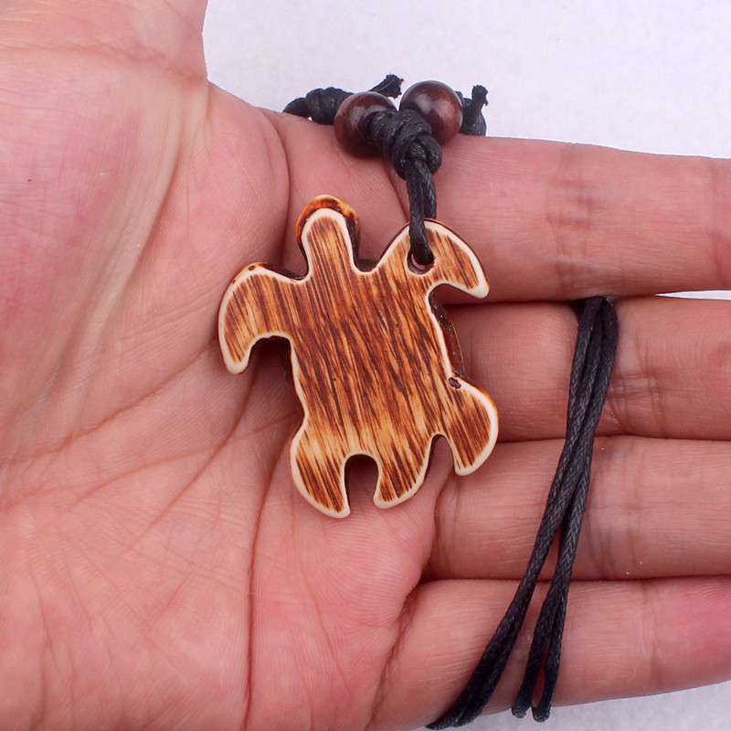 17g Weight Pendant Necklace Classification Beach Occasion Resin Material Tortoise Pattern Unisex Gender Ethnic Style Style Ethnic Style Tortoise Resin Unisex Pendant Necklace 5