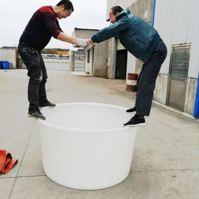 1吨特大号塑料圆桶 食品级PE滚塑酵素桶 辣椒腌制桶鱼苗大白桶