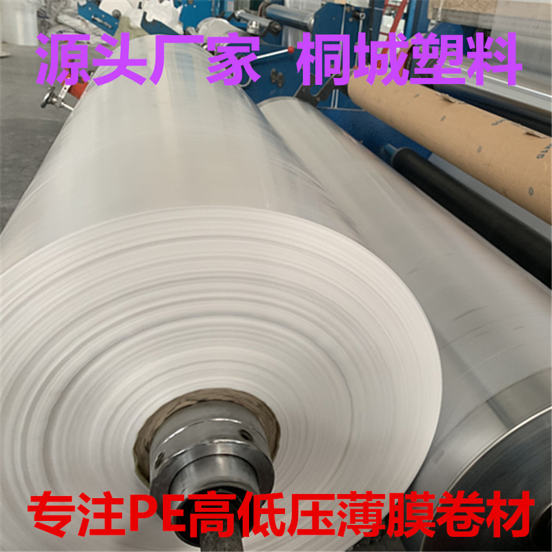 Manufactor Direct selling packing pe Tubular membrane transparent High-low pressure Through Tube material Industry Plastic Roll film customized