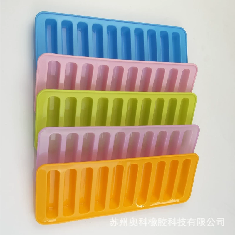 Platinum silicone compact acrylic mold, ice cubes, clay