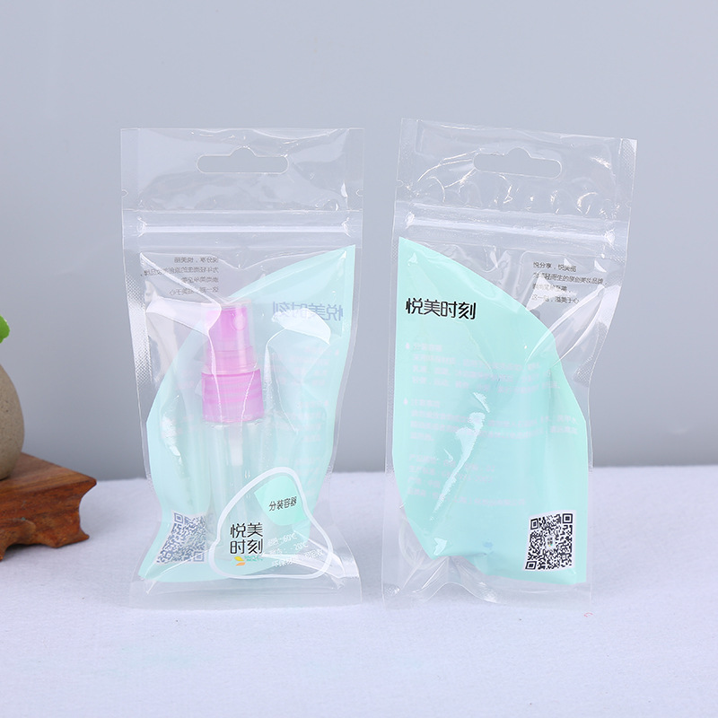pe三边封塑料袋定做食品手提袋自封拉链袋服装化妆品pe透明包装袋