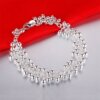 Fashionable bracelet, classic accessory, silver 925 sample