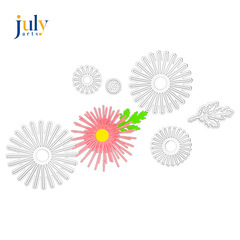 scrapbook DIY刀模碳鋼刀模兒童DIY壓花刀模切割模版大紅花