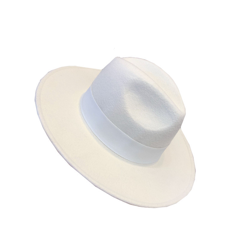 British Vintage Wide Brim Wool Hat