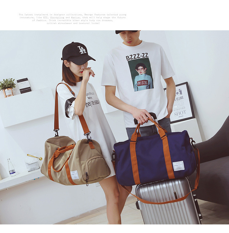 Unisex Basic Classic Style Solid Color Oxford Cloth Travel Bags display picture 52