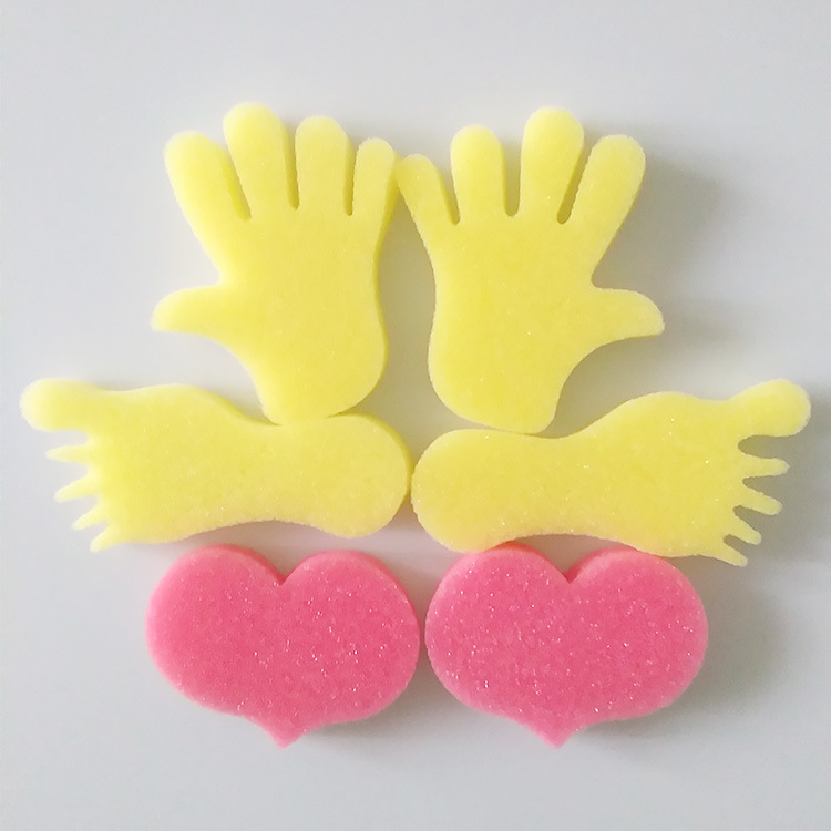 厂家批发零售儿童DIY绘画海绵 印章海绵 滚筒海绵 粘花海绵