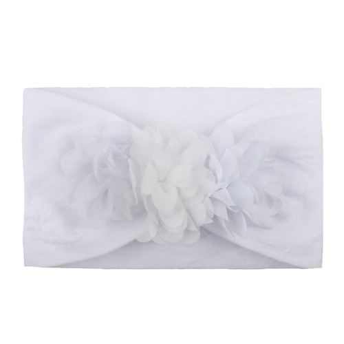 Chiffon flower baby hair accessories, soft and comfortable nylon headband, children's accessories, cute princess headband
