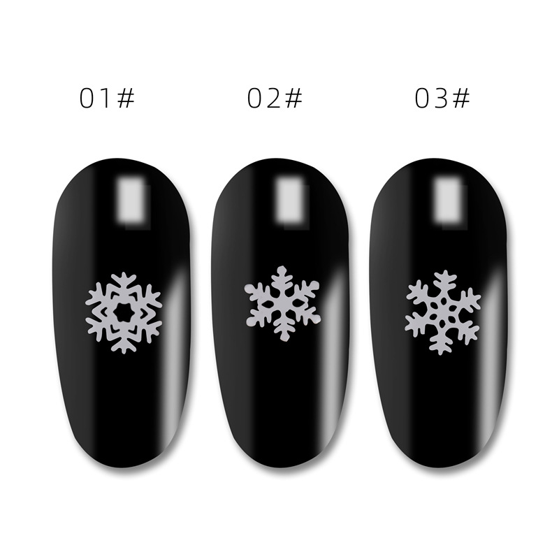 Joyería de uñas transfronteriza Parche de Navidad copo de nieve lentejuelas serie Parche de uñas de joyería de Navidad