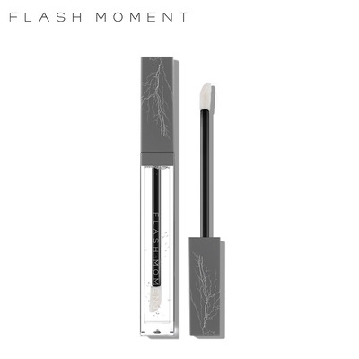 FlashMoment 2021新款跨境热卖保湿滋润唇蜜无色透明玻璃护唇唇釉|ms