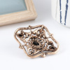 Retro multicoloured metal brooch, European style, with gem, Aliexpress, wholesale