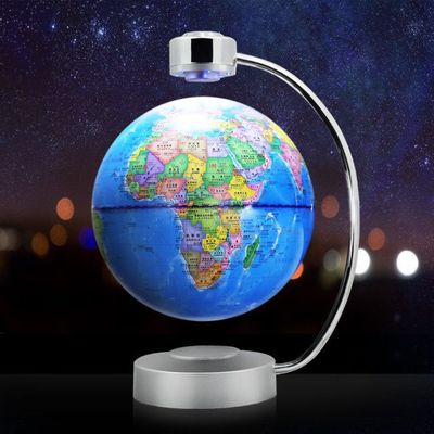 磁悬浮地球仪创意礼物办公桌摆件磁悬浮高清地球仪磁悬浮生产厂家|ms