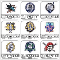 Embroidered patch logo for the crew team, animal back adhesive embroidery badge