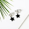 Cartoon ear clips, short earrings, no pierced ears, Korean style, simple and elegant design