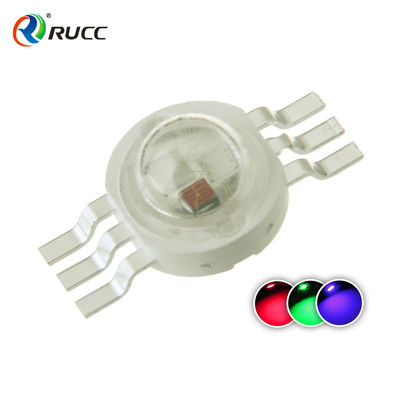 三合一灯珠红绿蓝350MA三色高亮散光发光角度120°大功率3W灯珠|ms