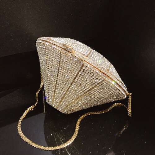 BL130 three-dimensional diamond shape diamond dinner bag full of diamond crystal bag foreign trade ladies clutch bag banquet women's bag