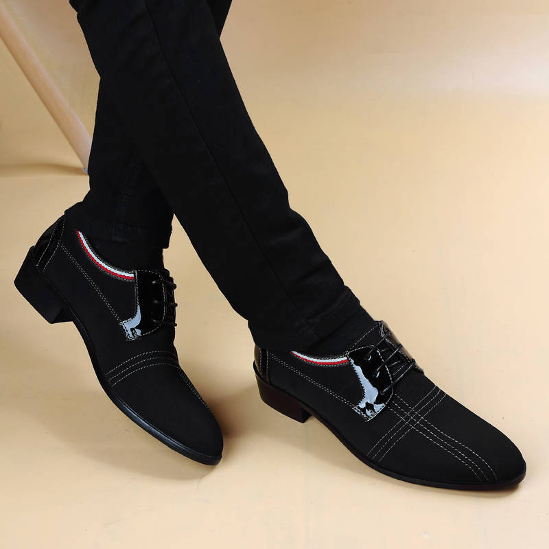 Men Formal Leather Square Toe Round Toe Business Office Footgear_voghion.com