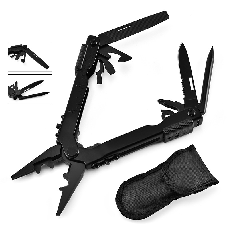 厂家批发 不锈钢伸缩钳 户外多功能刀 野营便携组合装备