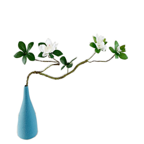Artificial flower azalea, soft foamed, short dead branch artificial flower, home decoration, high-end azalea wedding style