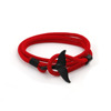 The new aircraft Milan Line Ocean series anchor style whale tail destiny year couple red hand rope