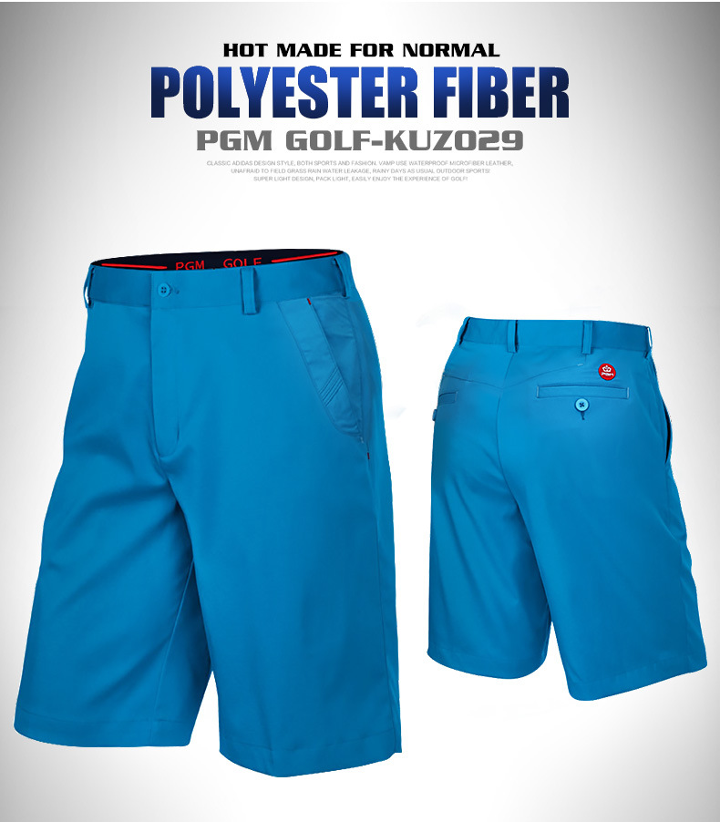 Quần short thể thao nam PGM chơi golf mùa hè thoáng khí — Màu xanh lam, Màu xanh navy, Màu trắng chi tiết 7