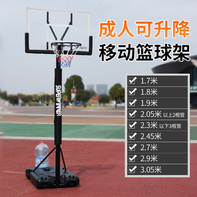 儿童成人可扣篮球架户外标准幼儿青少年训练家用可移动升降篮球架