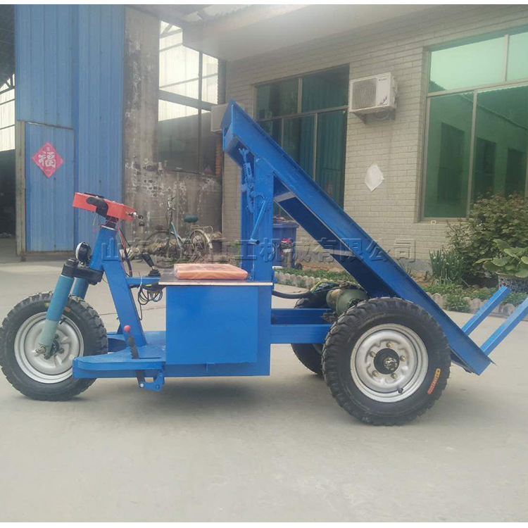 三轮拉砖机 电动平板拉砖车 拉砖翻斗车厂家直销
