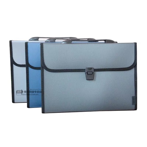 Deli 5556 organ bag 13 grid A4 folder student test paper business document affairs bag conference bag