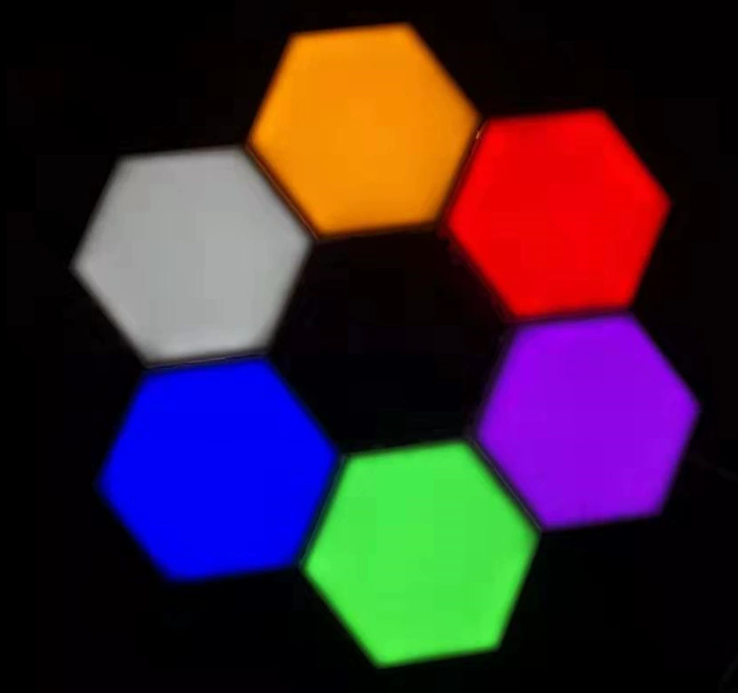 Quantum lamp honeycomb lamp source source manufacturer Creative background wall decoration light Douyin same atmosphere light touch light