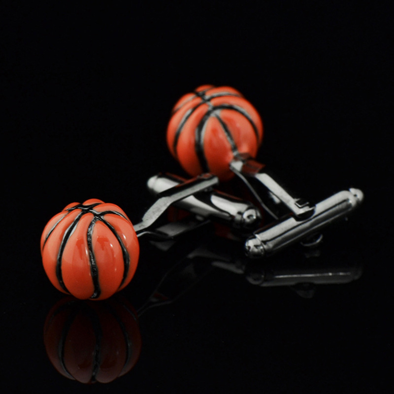英博 体育袖扣枪黑色篮球创意造型法式袖钉栓490cufflinks/950029