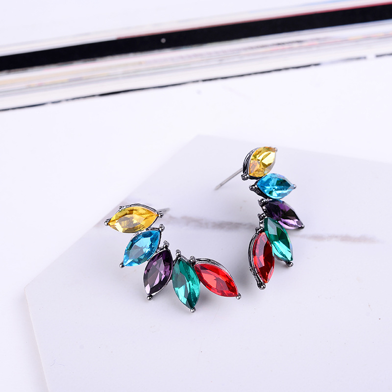 Banquet Occasion 1 Pair Glam Geometric Alloy Inlay Artificial Crystal Women's Drop Earrings