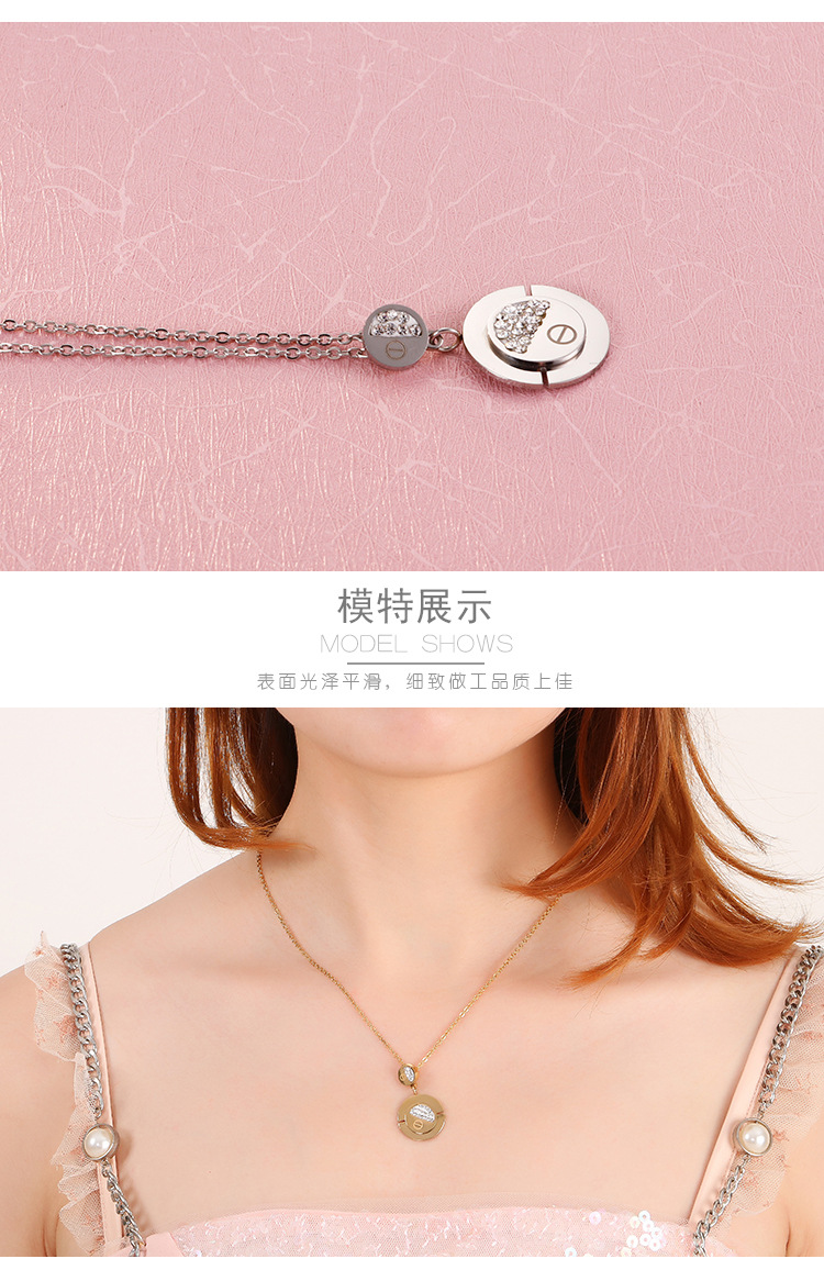 Women'S Gender Fashion Fruit 18K Gold Plated Titanium Steel Wholesale