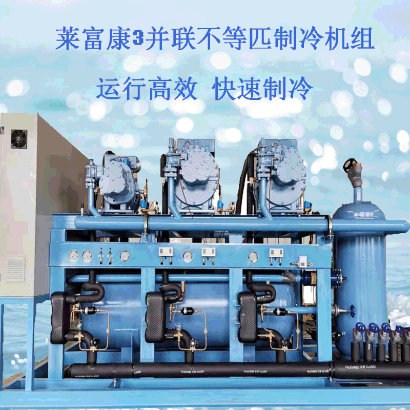 莱富康工业制冷压缩机组 螺杆式二并联低温冷库制冷机组