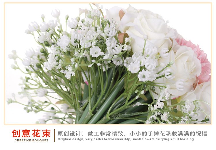 European and American wedding bouquets, creative starry sky simulation bouquets, bride's wedding bouquets, wholesale wedding supplies detail image 5