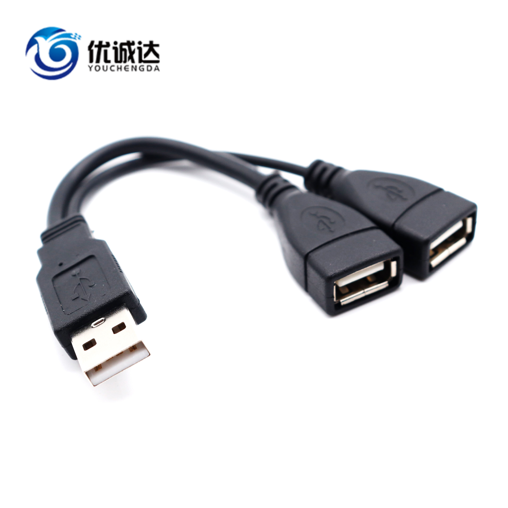 一分二USB2.0延长线 USB一拖二数据线 usb 2.0一公两母延长线-阿里巴巴