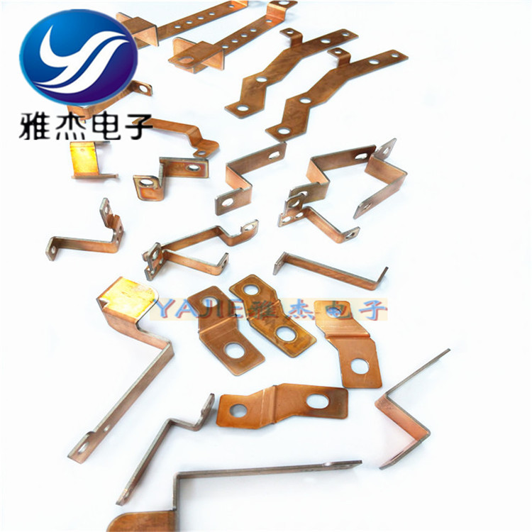 环氧树脂涂层硬铜排 水刀切割加工 铜连接排 导电铜排折弯打孔