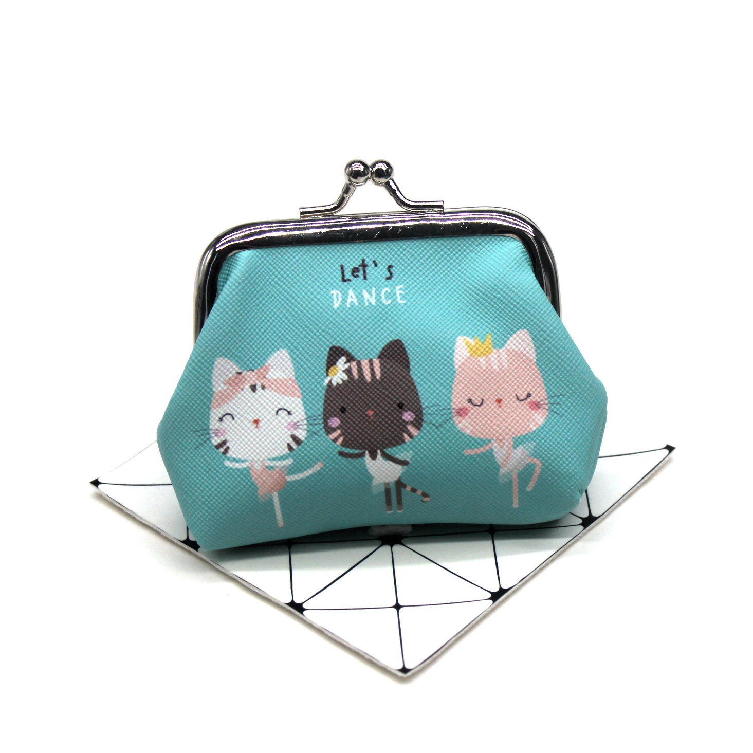 Women's Cat Pu Leather Buckle Coin Purses display picture 4