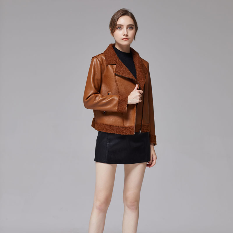 Veste en cuir femme en PU - Ref 3447492 Image 4
