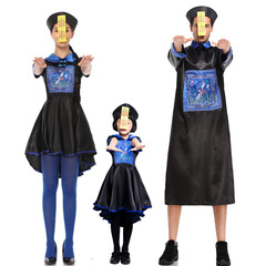 萬聖節服裝成人兒童親子裝古代殭屍服英叔電影殭屍先生角色扮演服