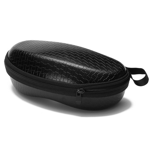 New style glasses case, fashionable zipper box, white strip with aluminum hook, sunglasses case, flat mirror sunglasses case, suitable for glasses
