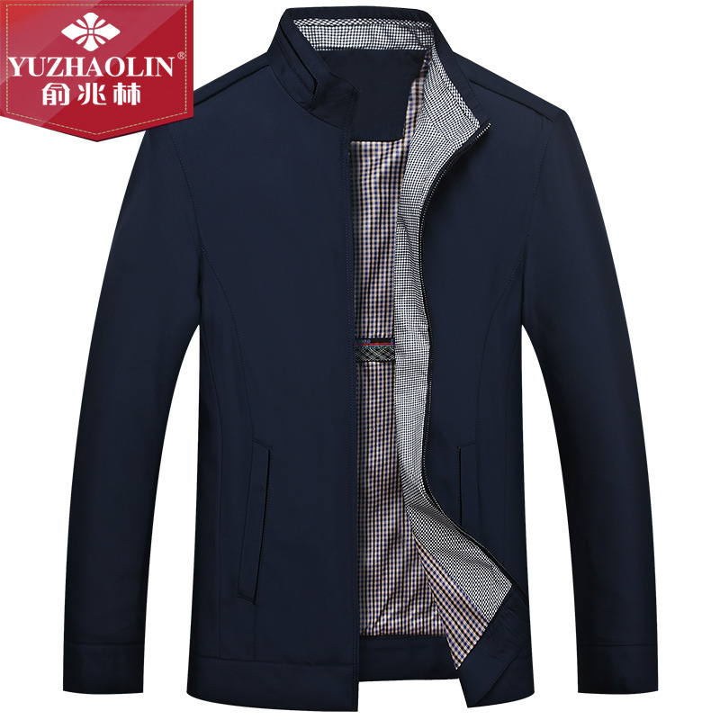 俞兆林爸爸外套春秋季中年男裝休閑夾克衫男40中老年人50歲衣服Ⅵ