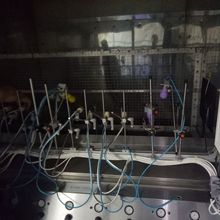 连续喷UV生产流水线 自动喷漆线 两涂两烤喷涂设备