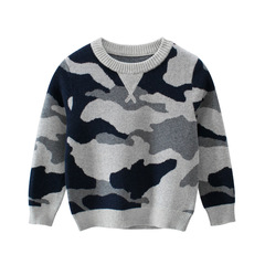 2024 spring new Korean style children's clothing drop shipping children's sweaters camouflage children's tops baby clothes